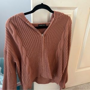 SHEIN zip up sweater